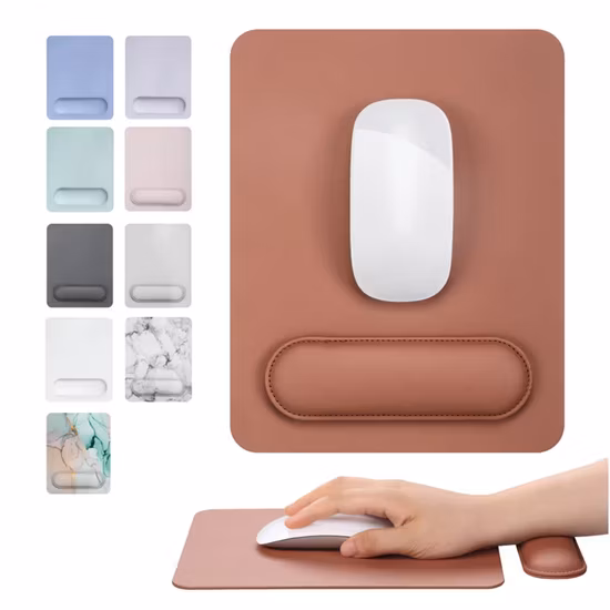 Wrist Rests for Keyboard and Mouse Pad Set - Memory Foam Cushion, Ergonomic Wrists Hand Arm Rest Support for Laptop Computer