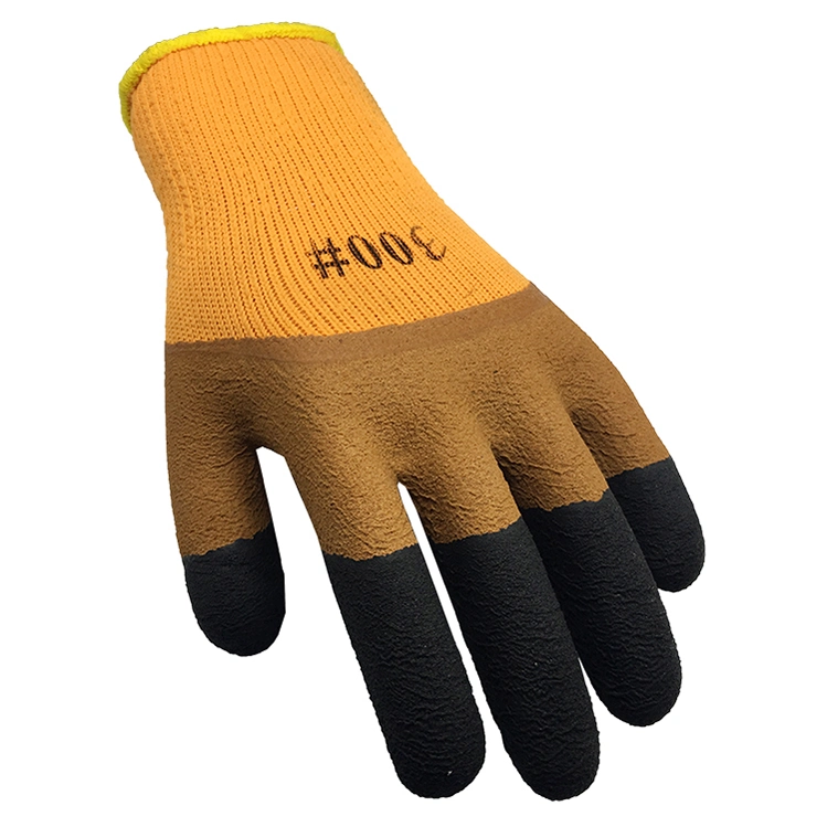 Working Satety Winter Foam Latex Coated Gloves Men Workout Safety Gloves