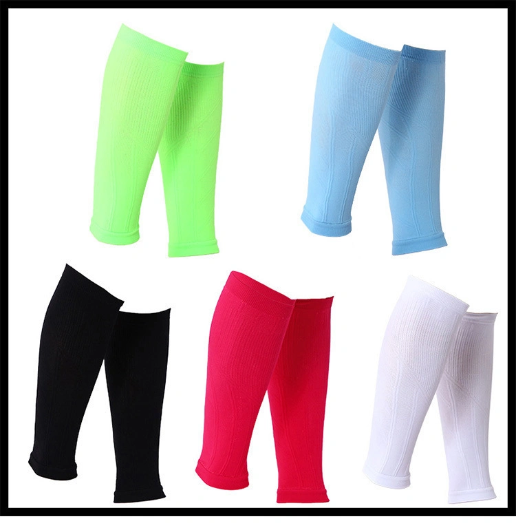 Custom Made Logo Leg Knee Protector Calf Leg Compression Sleeves Sports Wear Men Compression Football Leg Sleeves