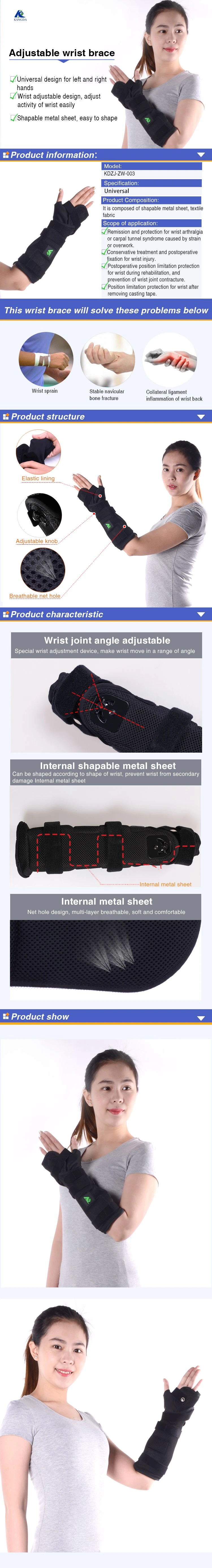 Professional Breathable Comfortable Compression Wrist Support for Wrist Pain