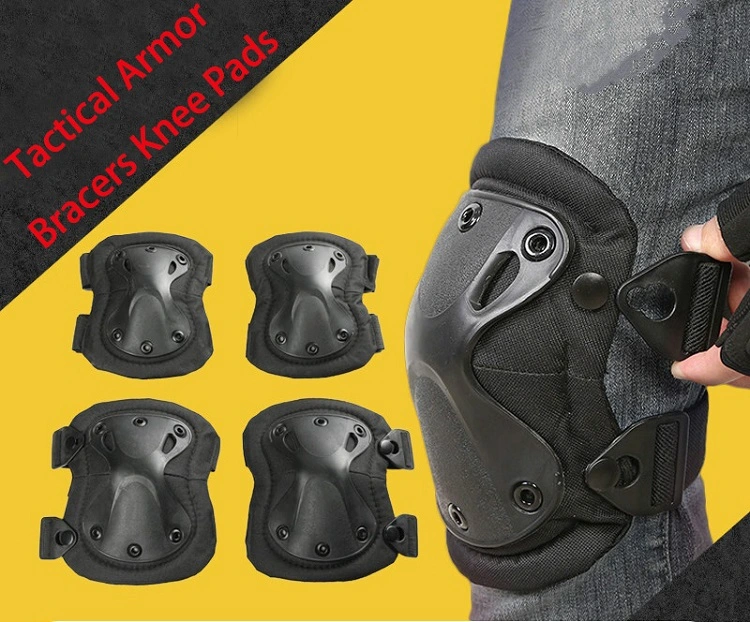 Safety Set Knee and Elbow Pads Outdoor Construction and Sports Protection