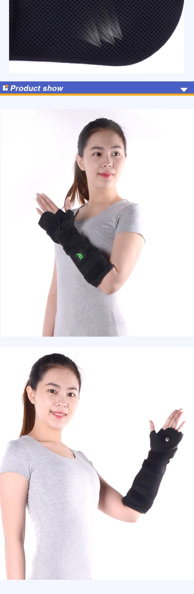 Factory Directly Supply Adjustable Medical Wrist Brace Wraps Hand Support Splint