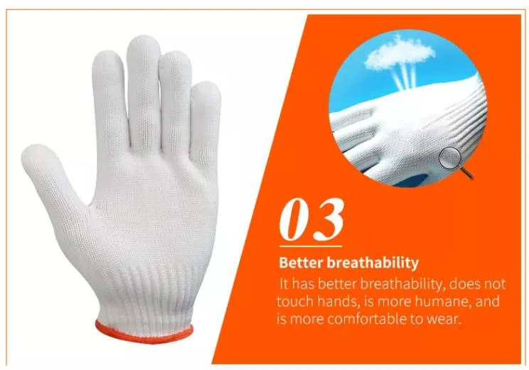 Workout Nylon Polyester Construction Gloves Custom Logo Hand Protection Safety Work Gloves