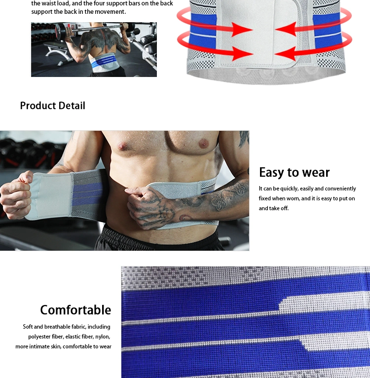 5023#Custom Gym Waist Brace Adjustable Waist Support Waist Support Lumbar