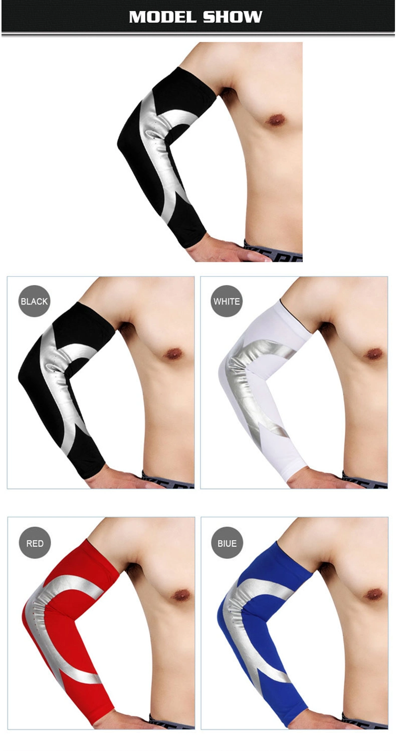 Outdoor Volleyball Sports Cycling Wear UV Protection Arm Sleeve Elastic Elbow Arm Support Sleeve