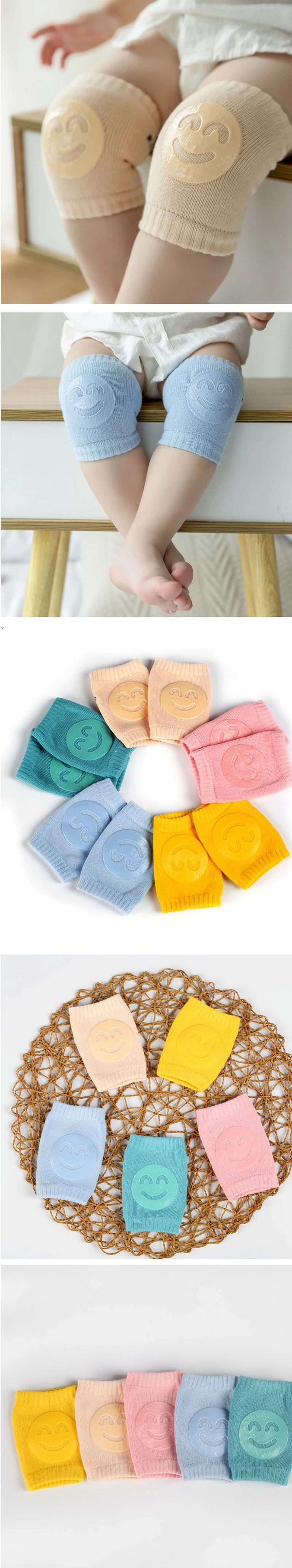 Baby Socks Knee Toddler Crawling Pads Kids Knee Pads Children′s Cotton Breathable Knee Support