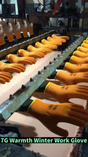 Gants enduits de latex de mousse d'hiver de Satety travaillant des gants de sécurité d'entraînement d'hommes