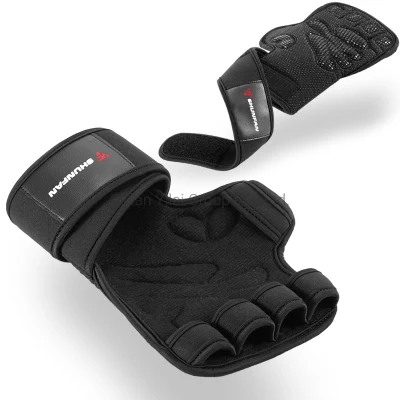 Gants de gymnastique Gants d'entraînement en néoprène Crossfit avec support de poignet Ventilé Gym Training Haltérophilie Support de poignet