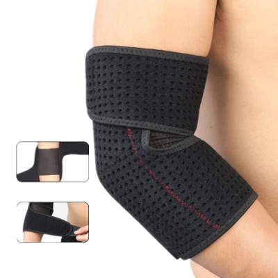 Support de coude respirant pour tennis de compression en néoprène réglable