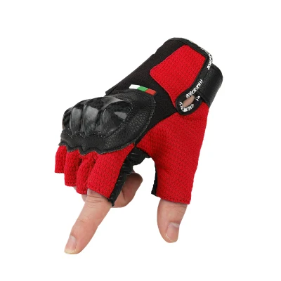 Gros demi-doigt gants tactiques unisexe sans doigts équitation motard équipement de protection gant été respirant gants de moto